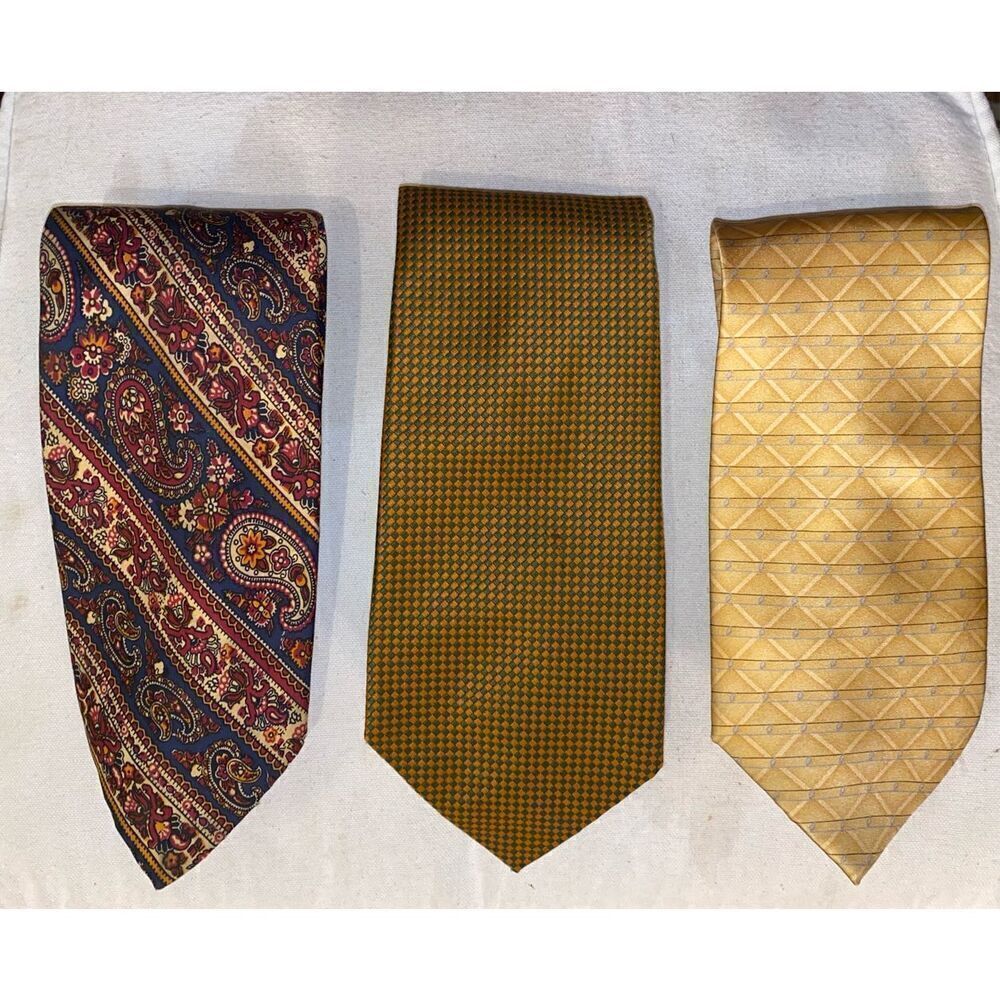Silk Ties - 3 Pcs. John Comfort, Lord & Taylor & Bill Blass Professional